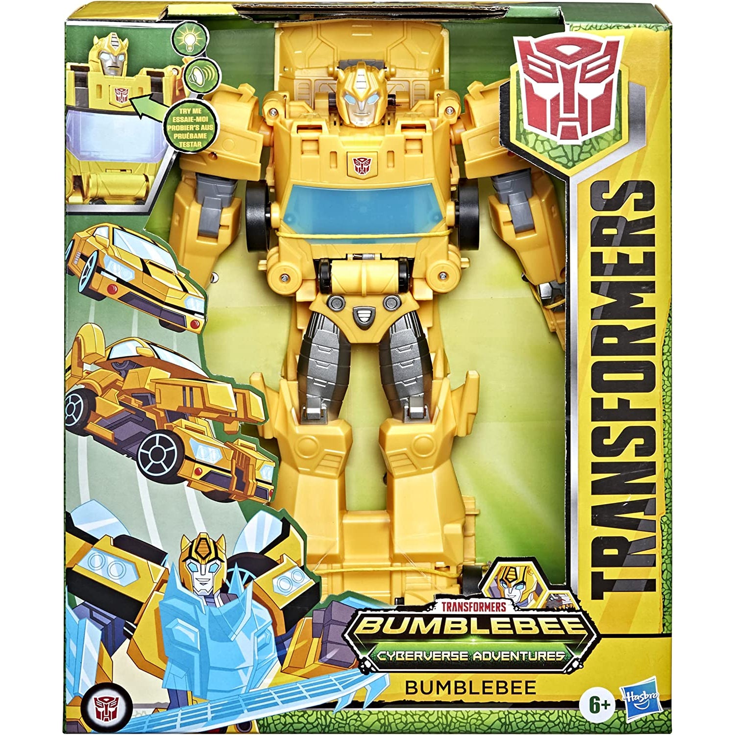 Transformers Toys Bumblebee Cyberverse Adventures Dinobots Unite Roll N’ Change Bumblebee