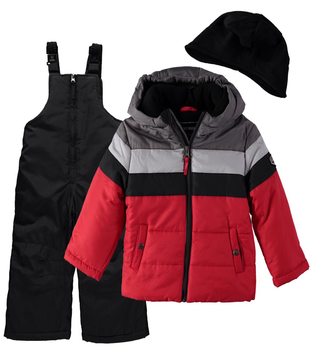 Rothschild Boys 4-7 Colorblock 2-Piece Snowsuit with Matching Hat