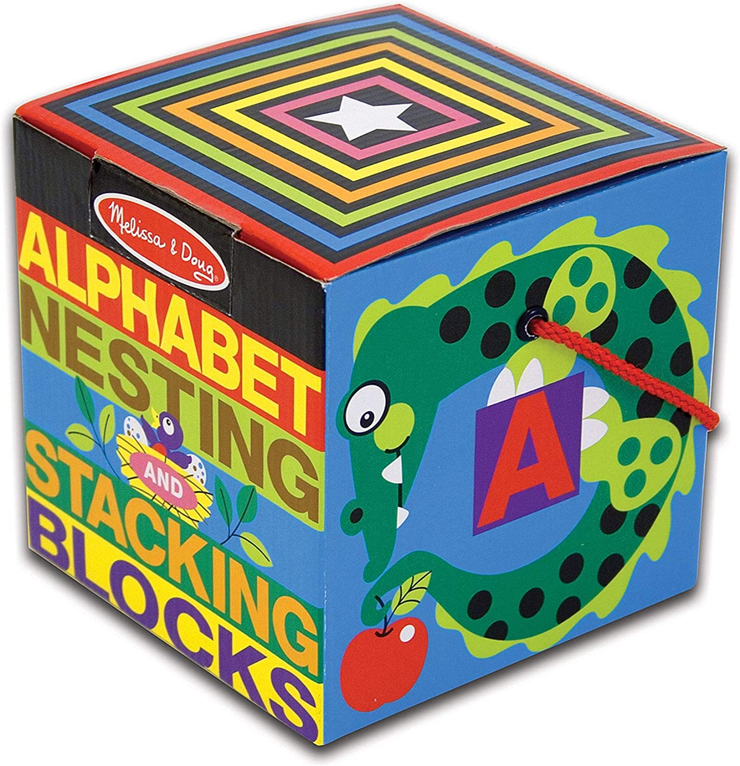 Melissa and Doug 10-Piece Alphabet Nesting and Stacking Blocks