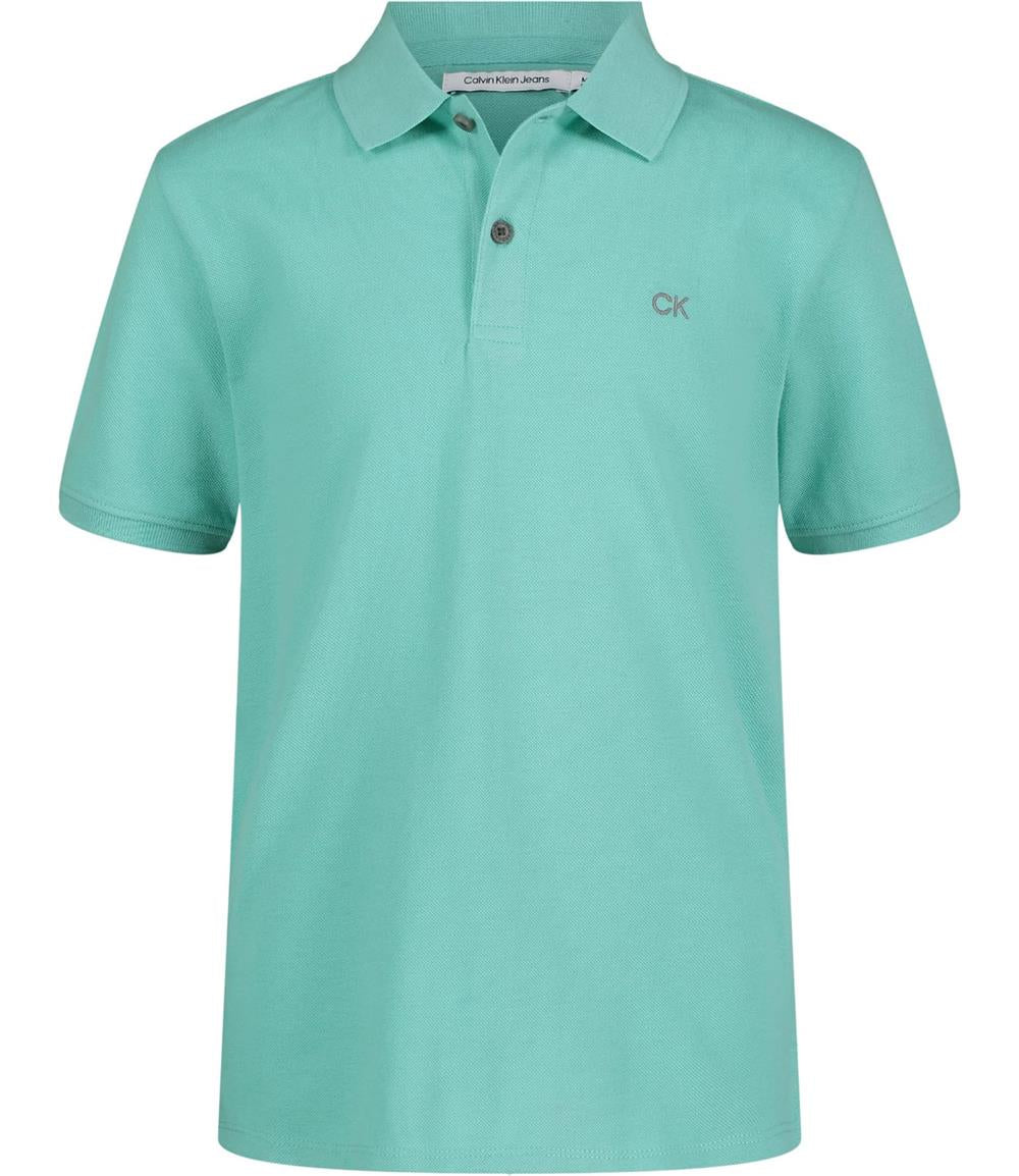 Calvin Klein Boys 4-7 Short Sleeve Pique Polo Shirt