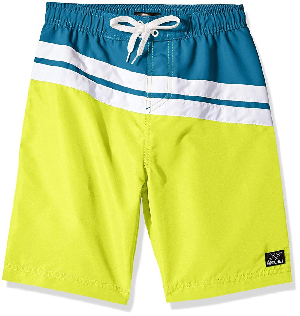 Big Chill Color Block Pieced Swim Trunk