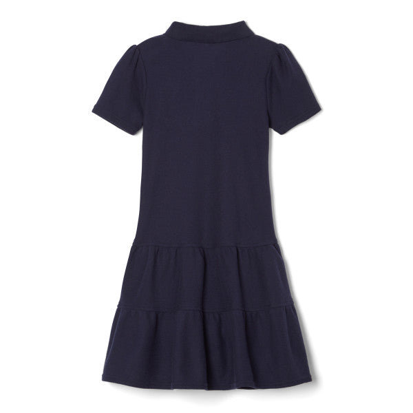 French Toast Girls 7-16 Ruffled Pique Polo Dress