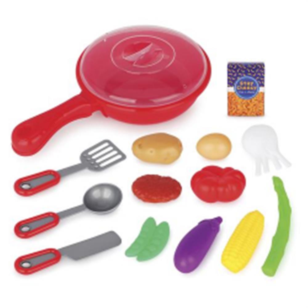 Lollipop Gourmet Play 15pc Frying Pan & Food Playset - Color May Vary