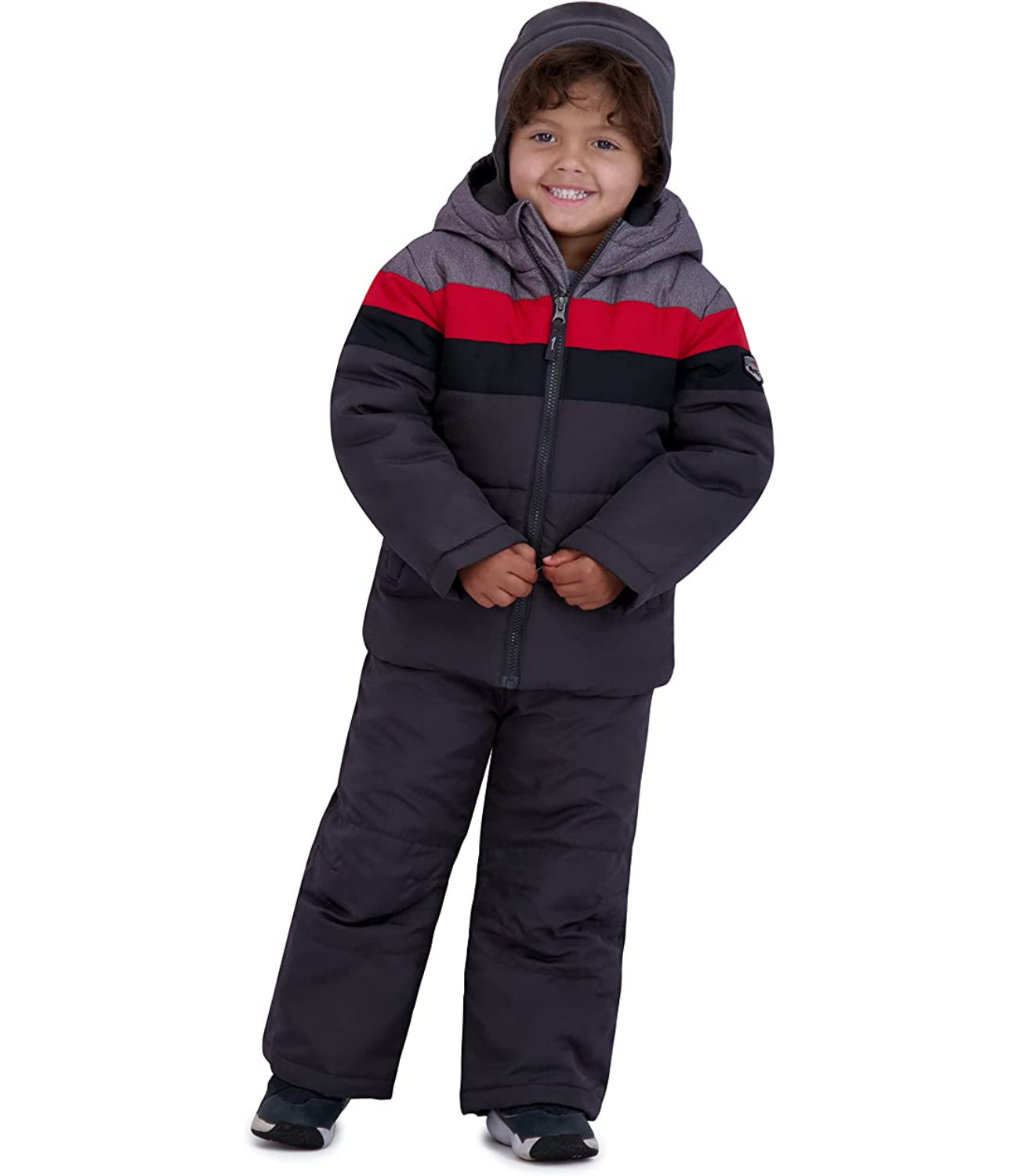 Rothschild Boys 2T-4T Colorblock 2-Piece Snowsuit with Matching Hat