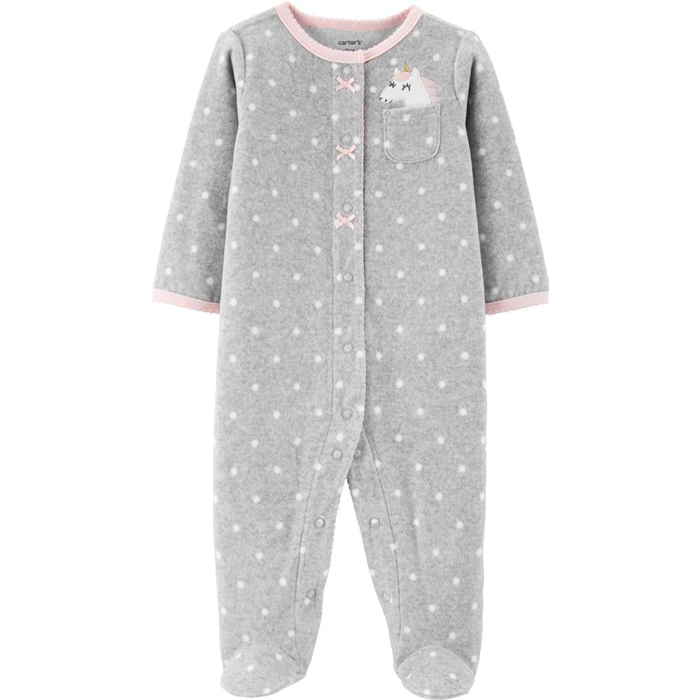 Carters Girls 0-9 Months Unicorn Microfleece Sleep and Play