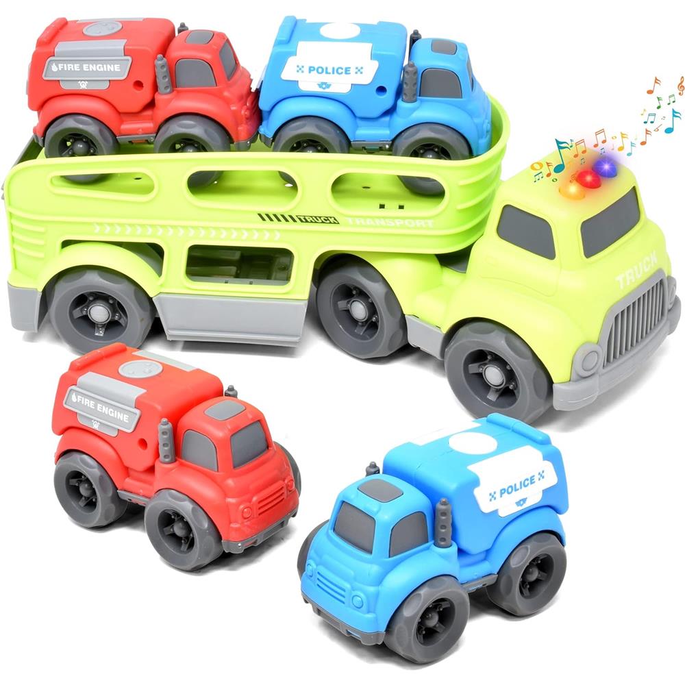 Mini Explorers Rescue Carrier Transport Truck (Color May Vary)