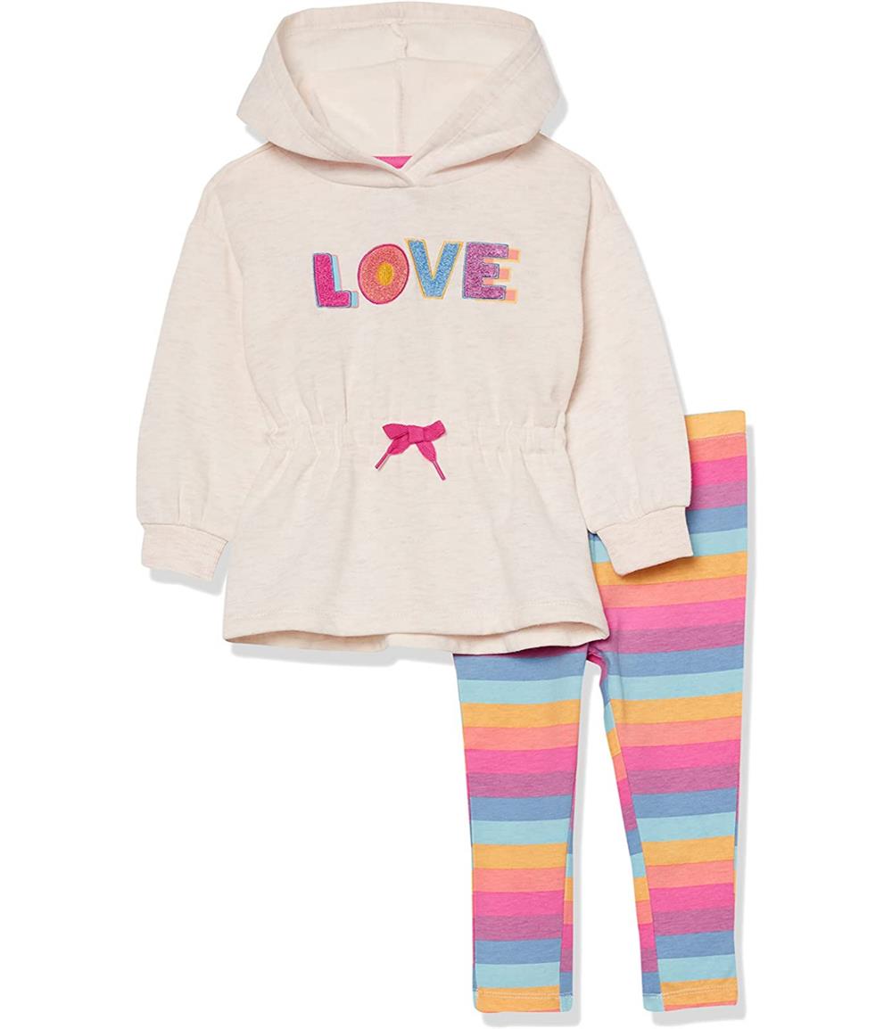 Kids Headquarters Girls 12-24 Months Love 2-Piece Legging Set