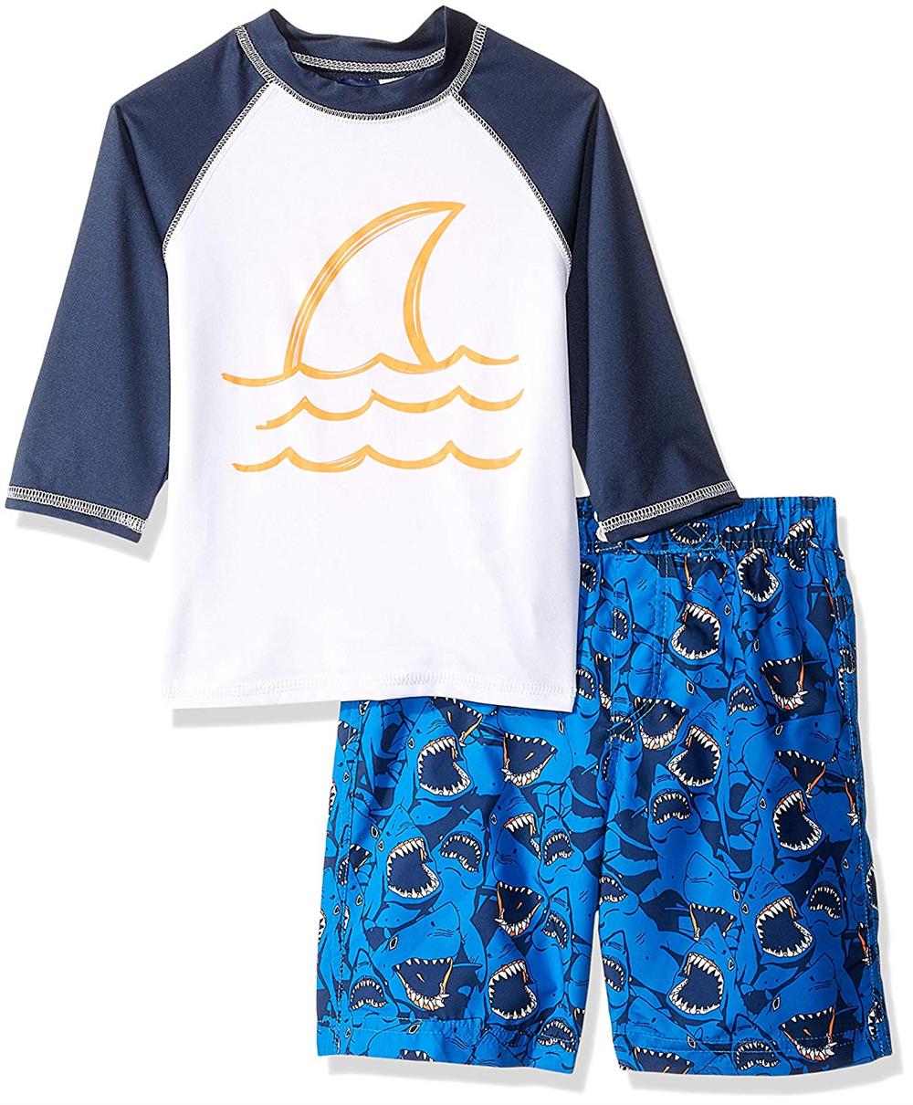 iXtreme Boys 2T-4T Shark Rash Guard Swim Set