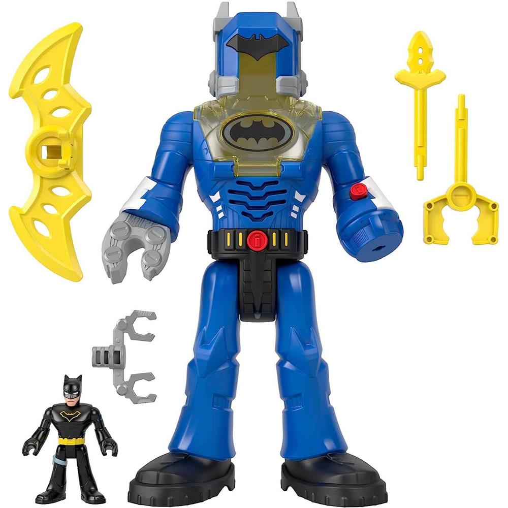 Fisher-Price Imaginext DC Super Friends, Batman Toys, 12-inch Robot Toy