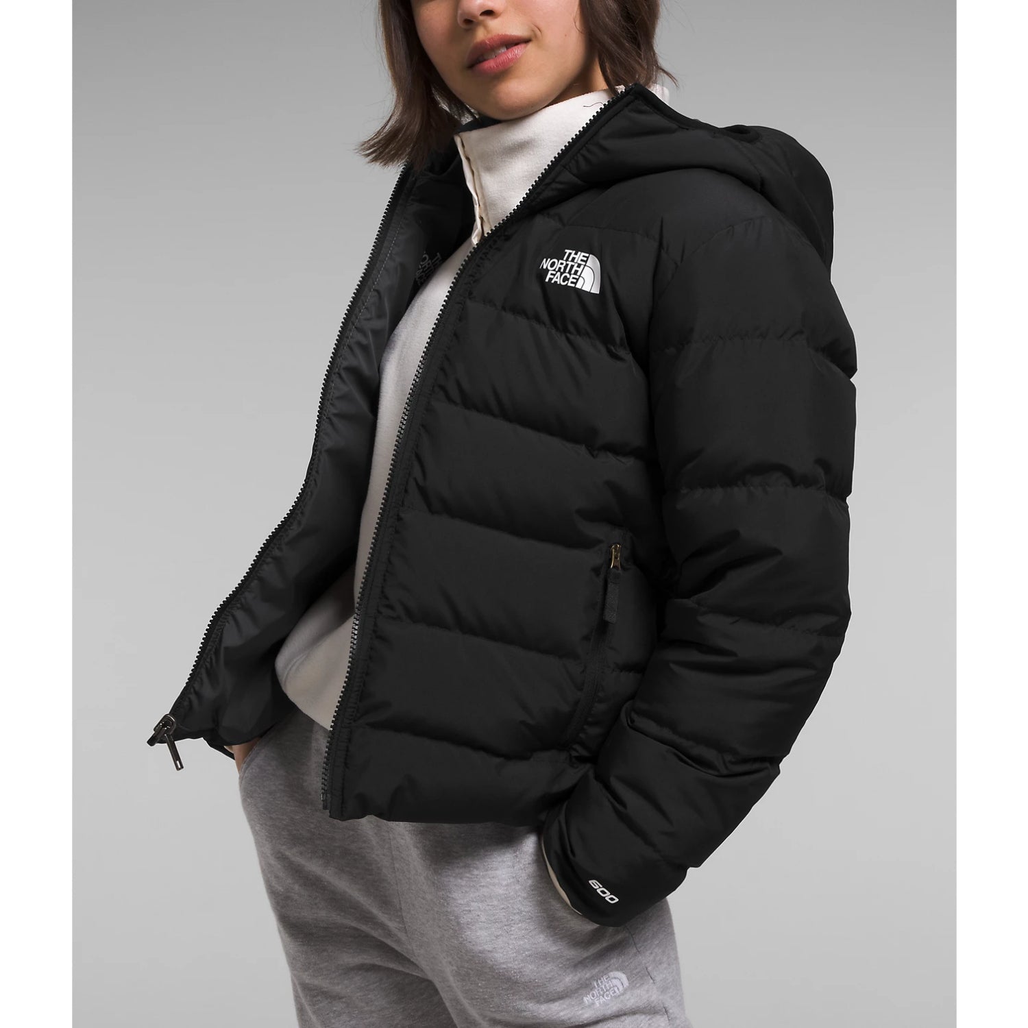 The North Face Girls’ Reversible North Down Hooded Jacket