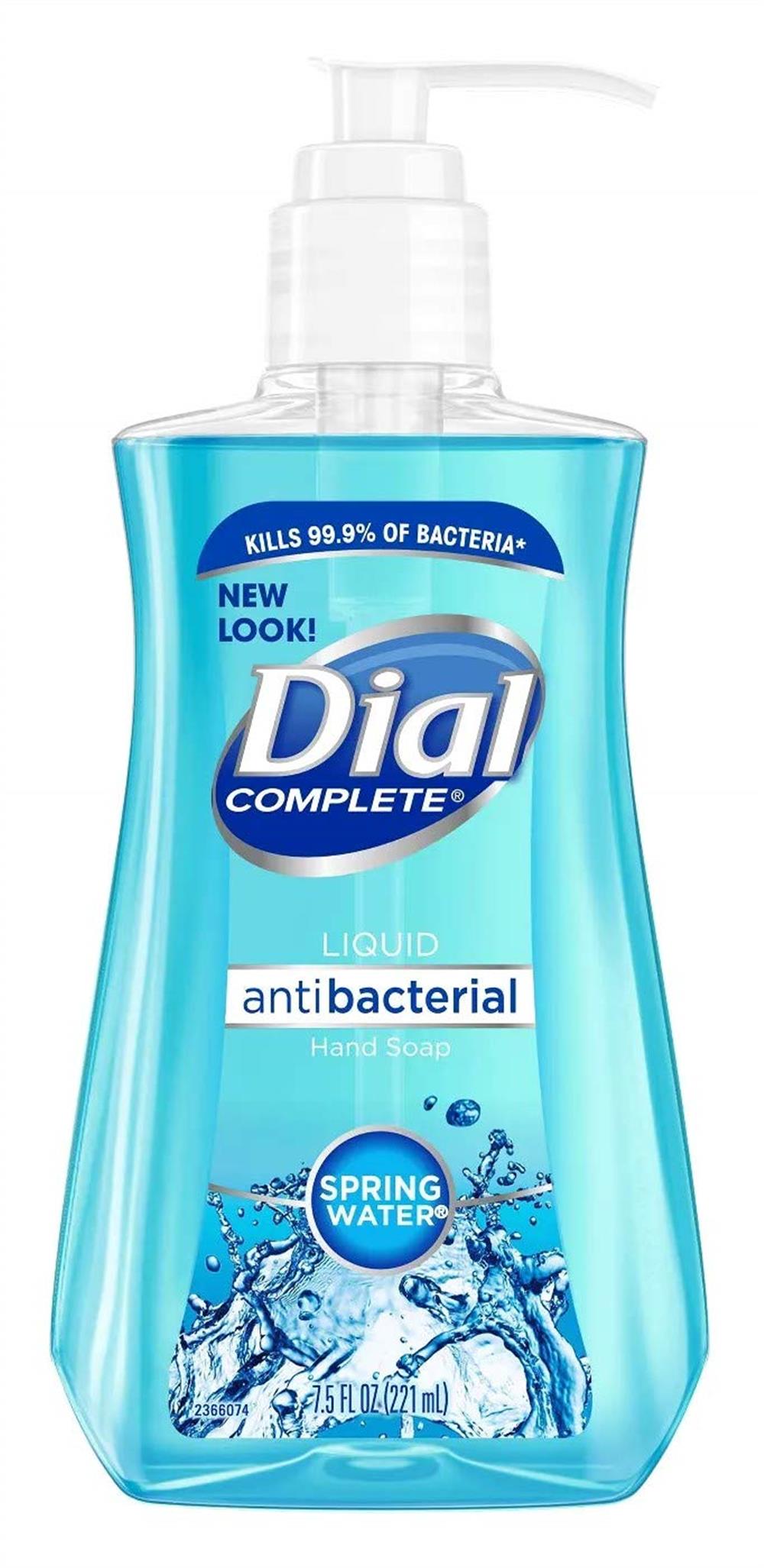 Dial Liquid Hand Soap, Spring Water, 7.5 Fl. Oz (Pack of 2)