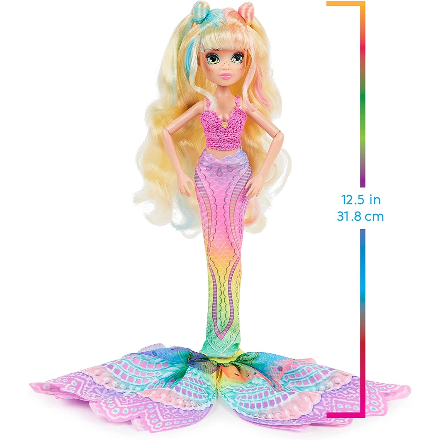 Spin Master MERMAID HIGH, Spring Break Finly Mermaid Doll & Accessories with Removable Tail