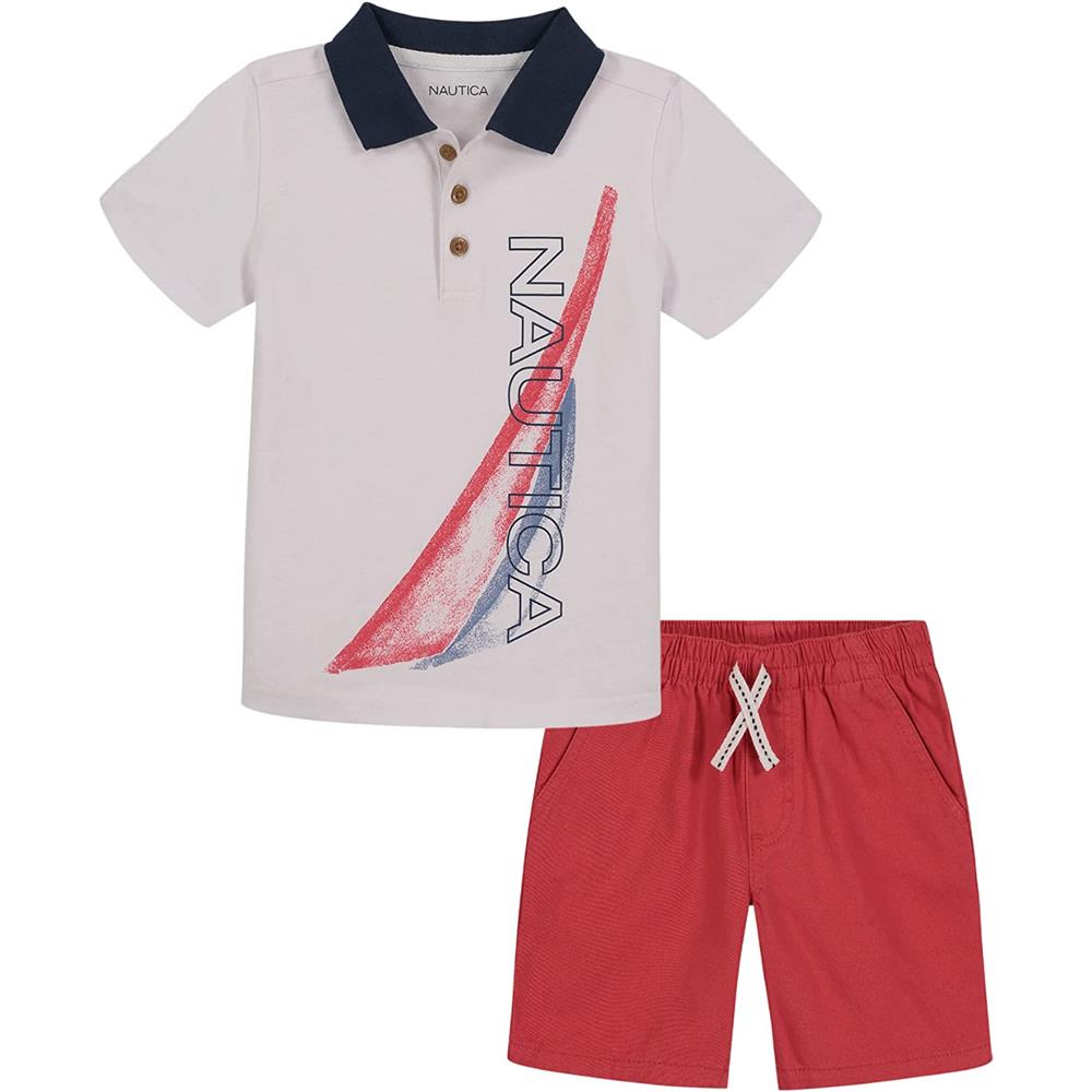 Nautica Boys 12-24 Months Polo Short Set