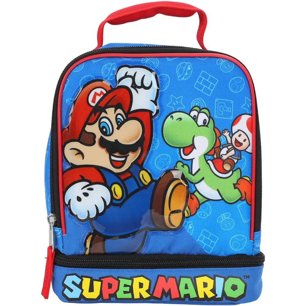 Nintendo Super Mario Insulated Double Compartment Insulated Lunch Box