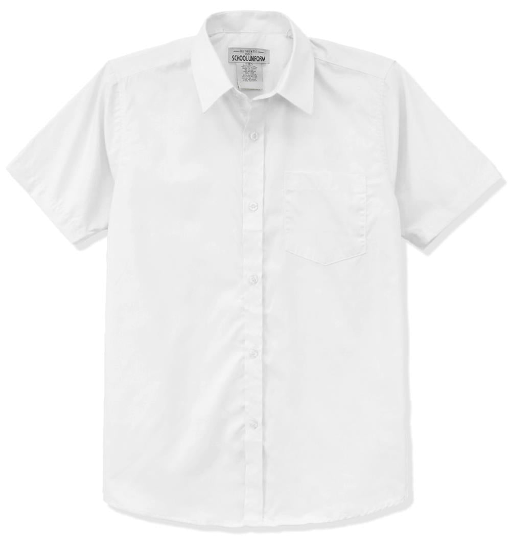 Galaxy Boys 4-20 Short Sleeve Button Down Dress Shirt (Regular and Husky)