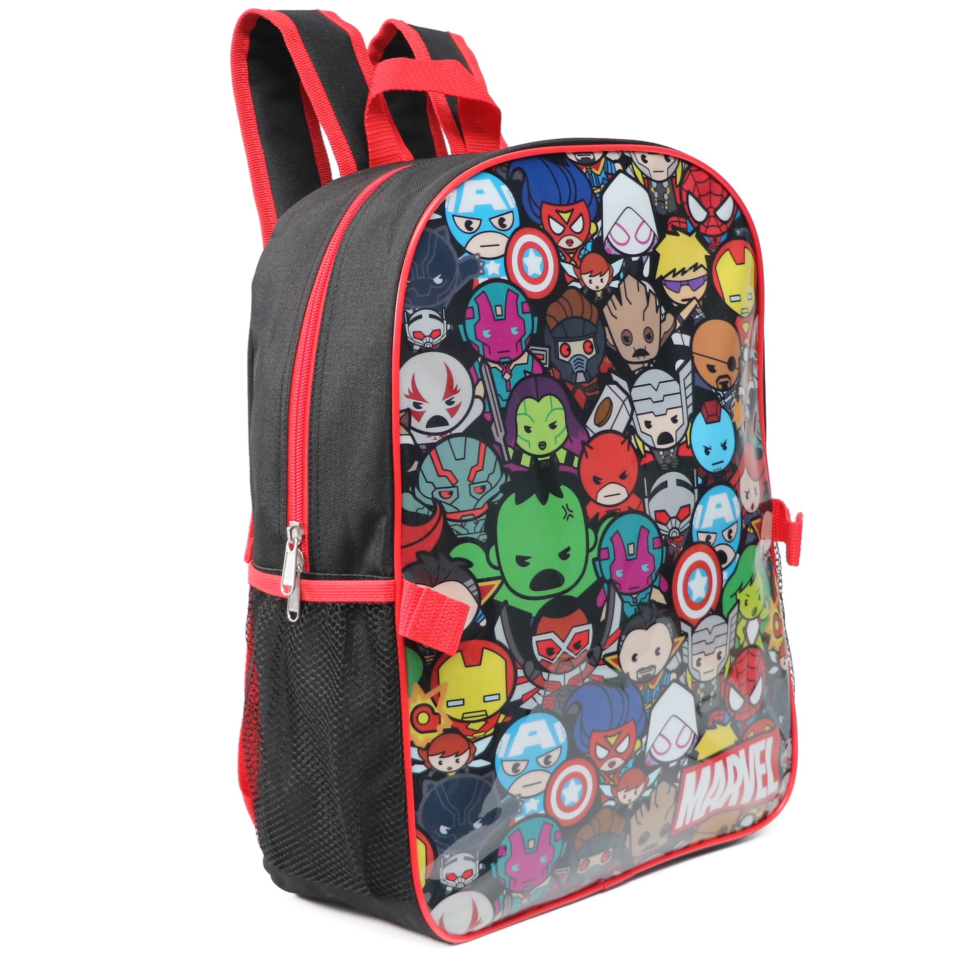 Marvel 16'' Full Size Kawaii Backpack Lunchbox Set Bookbag School Set