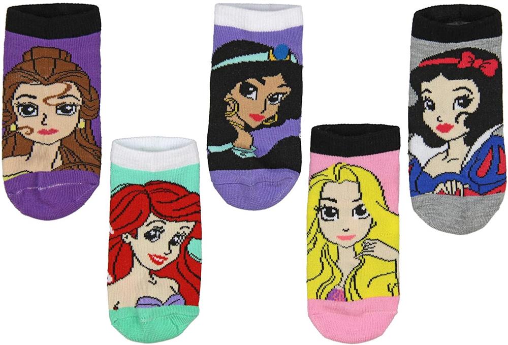 Disney Girls 4-6X 5-Pack Socks