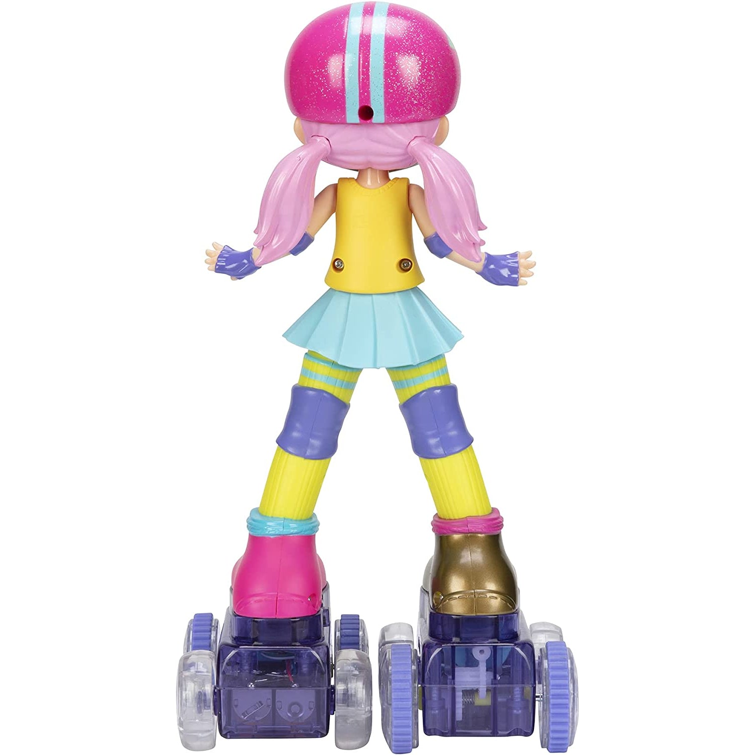 Rock N Rollerskate Doll Rainbow Riley Light Up Remote Control Rollerskating Doll