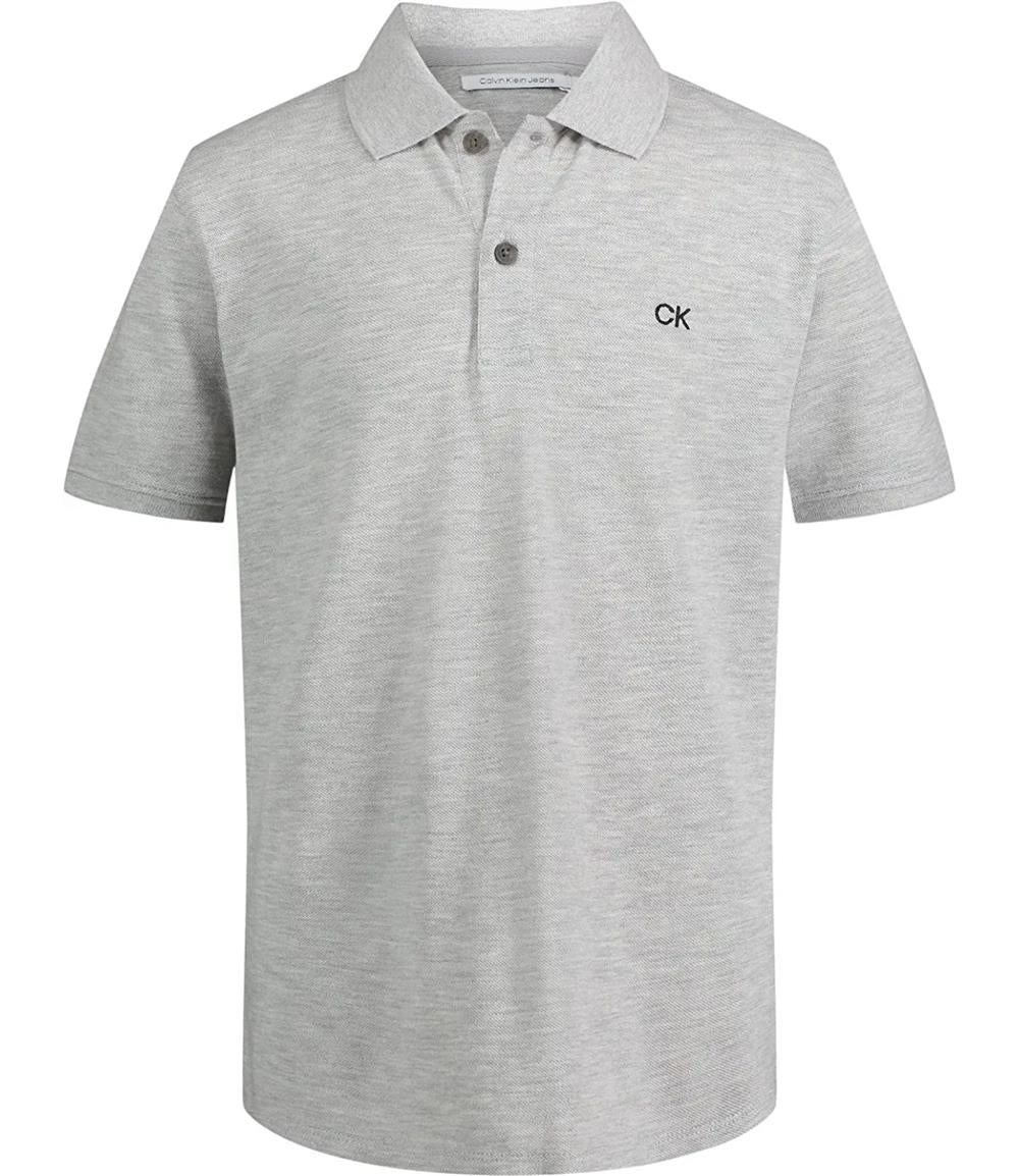 Calvin Klein Boys 8-20 Short Sleeve Solid Pique Polo