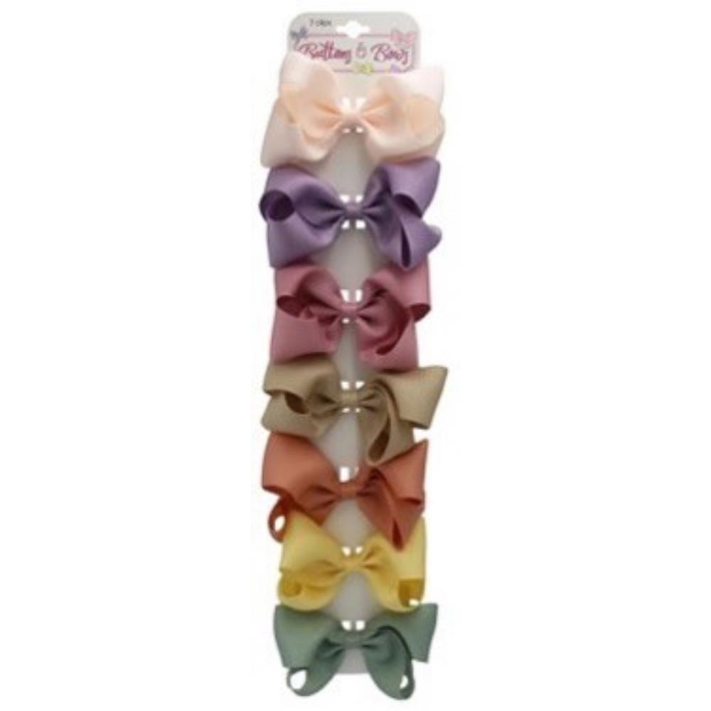 Buttons & Bows 7 Piece Bow Clip