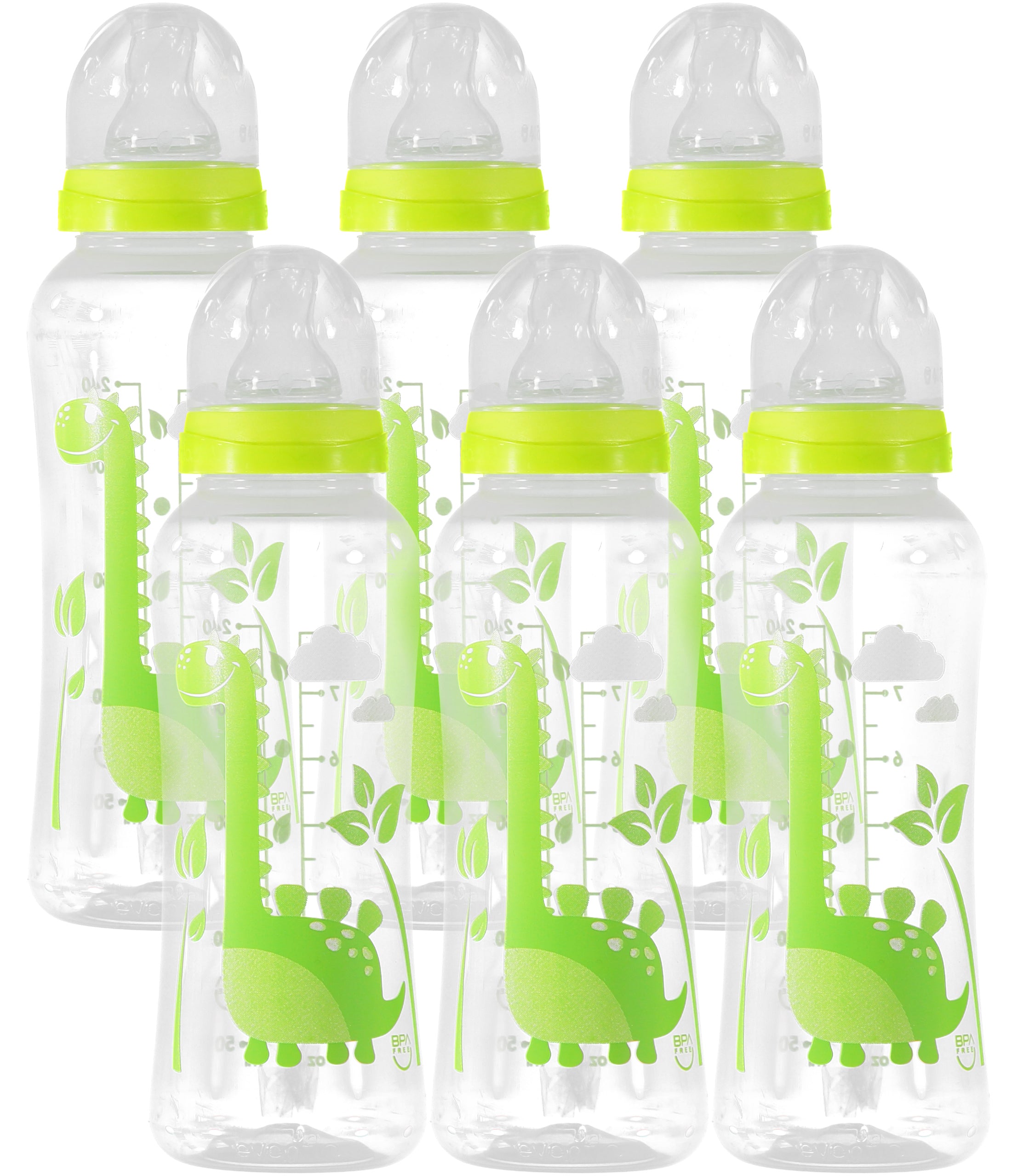 Evenflo Feeding 6 Pack Assorted Designs Bottles - 8 oz