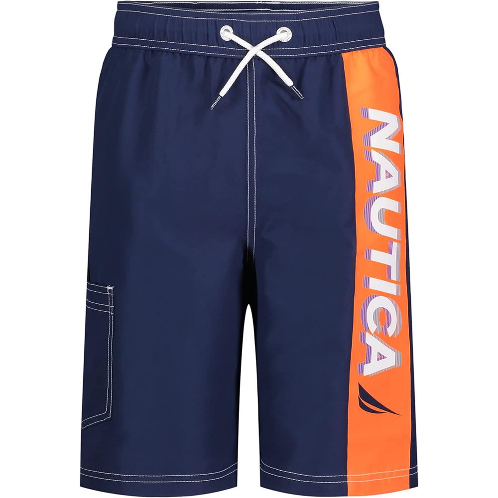 Nautica Boys 4-7 Motion Swim Trunk with UV Protection