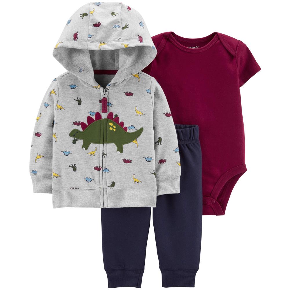 Carters Boys 0-24 Months Dinosaur 3-Piece Jacket Set