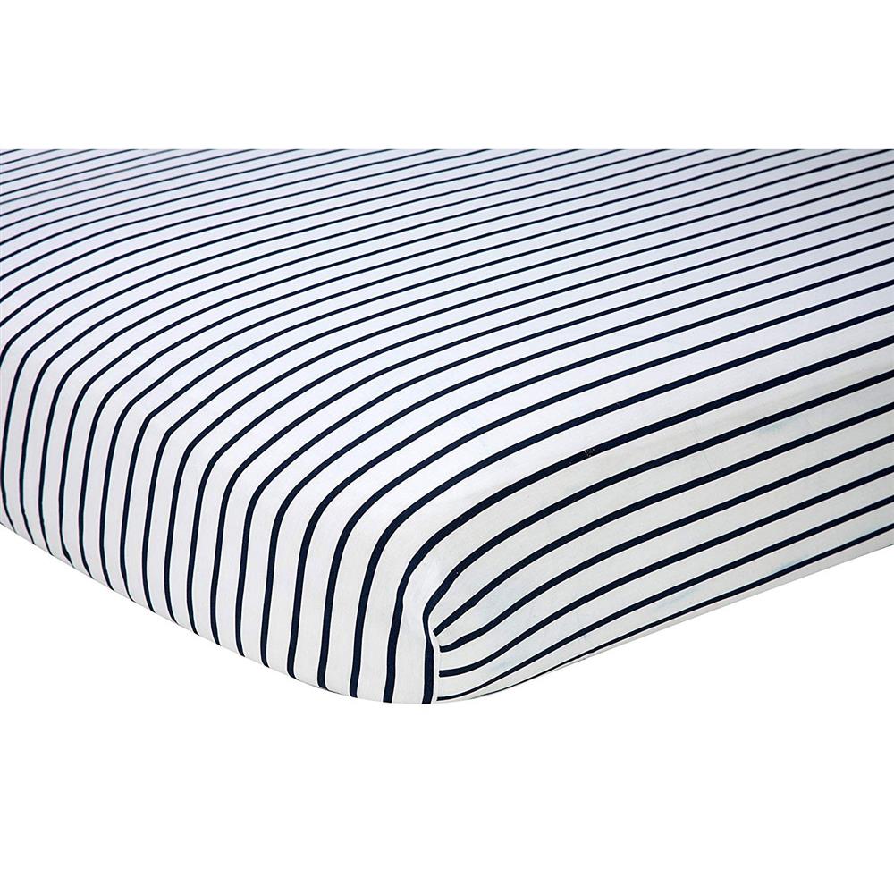 Nautica Kids Nursery Separates Striped Fitted Crib Sheet