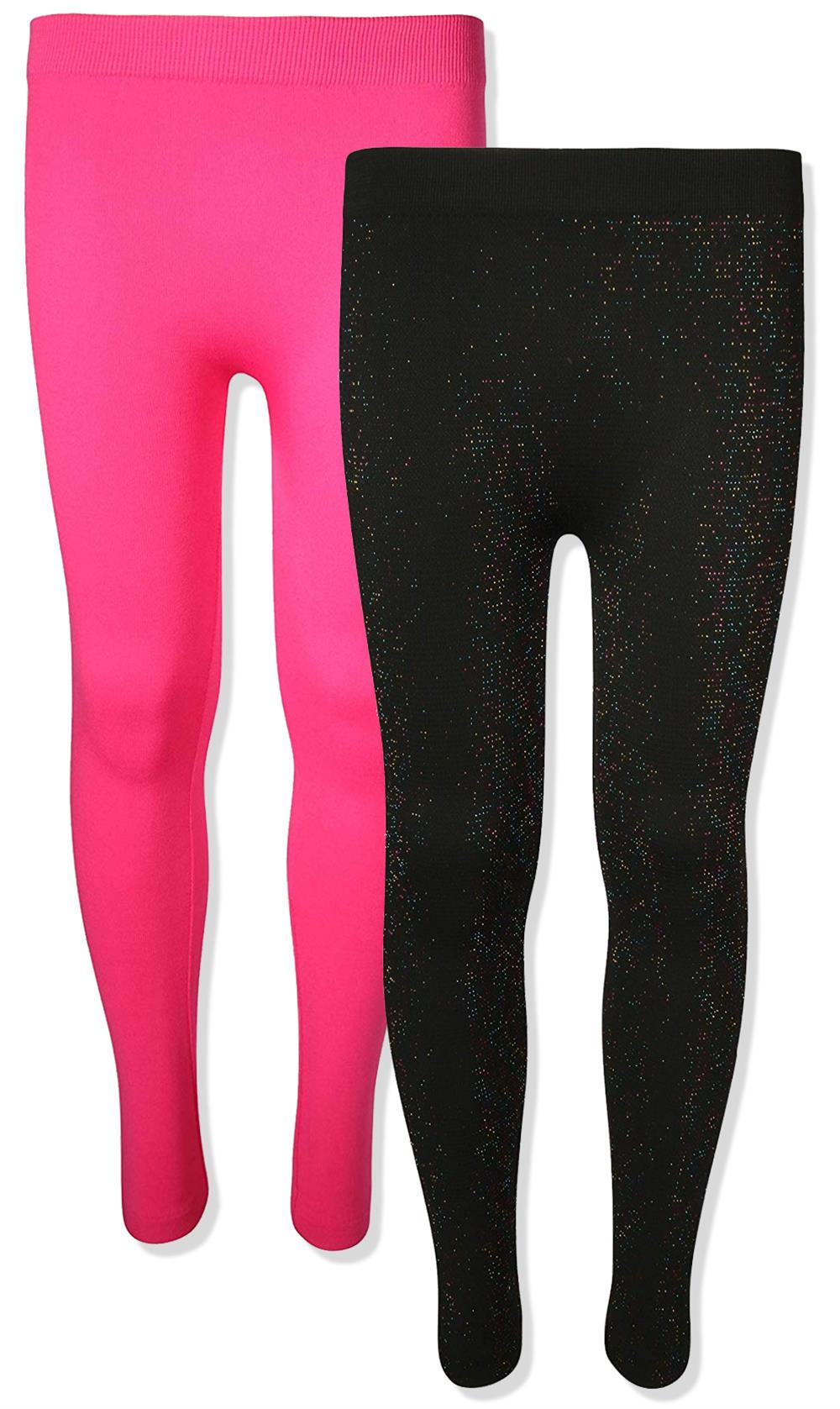 Star Ride Girls 7-16 Metallic Glitter 2-Pack Fleece Legging