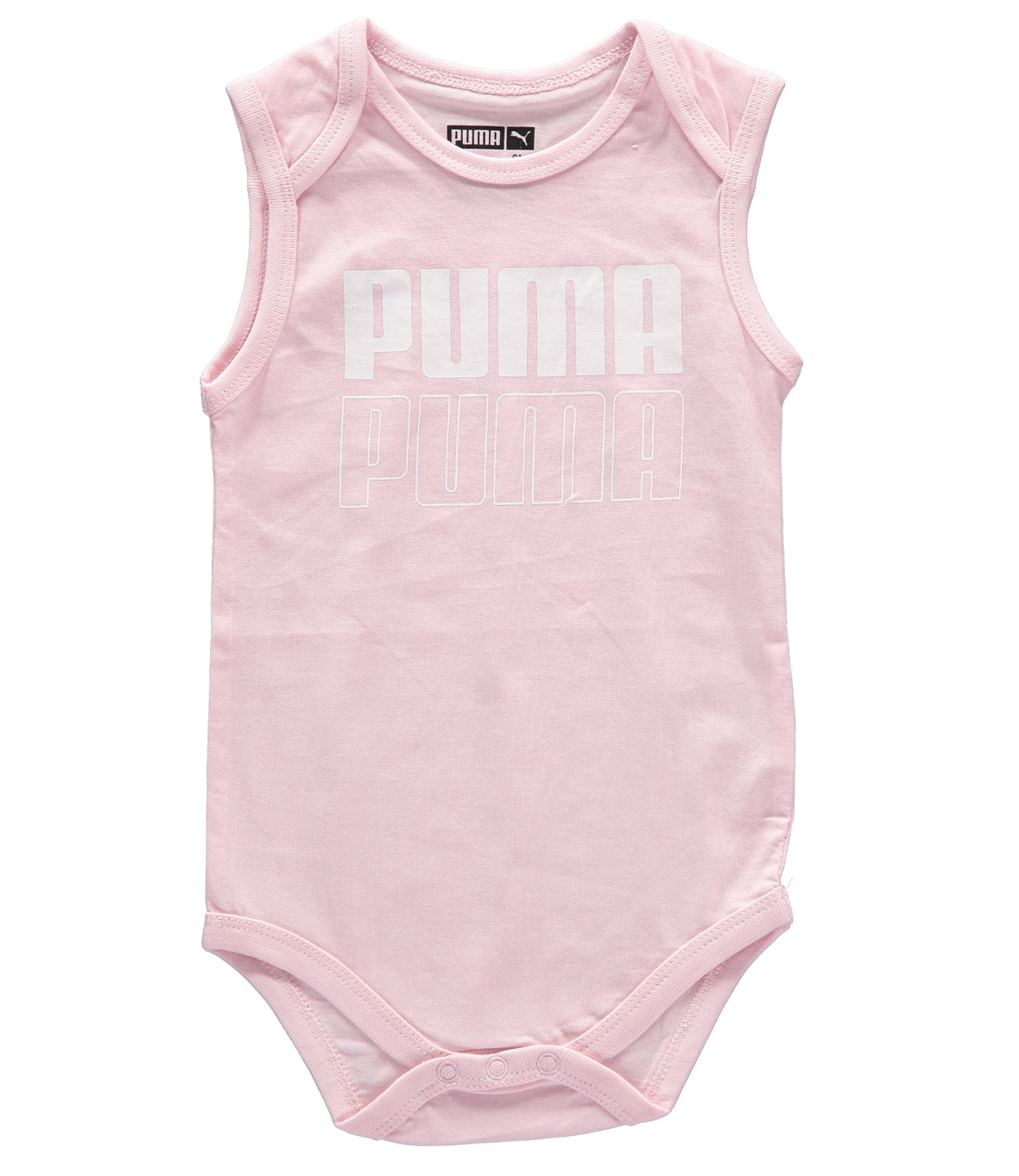 PUMA Girls 0-9 Months Short Sleeve Puma Bodysuit, 5-Pack