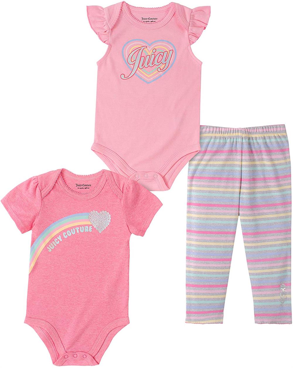 Juicy Couture  3 Piece Bodysuit Pant Set