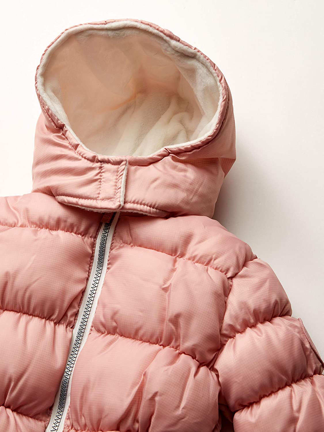 Pink Platinum Heart Quilted Puffer