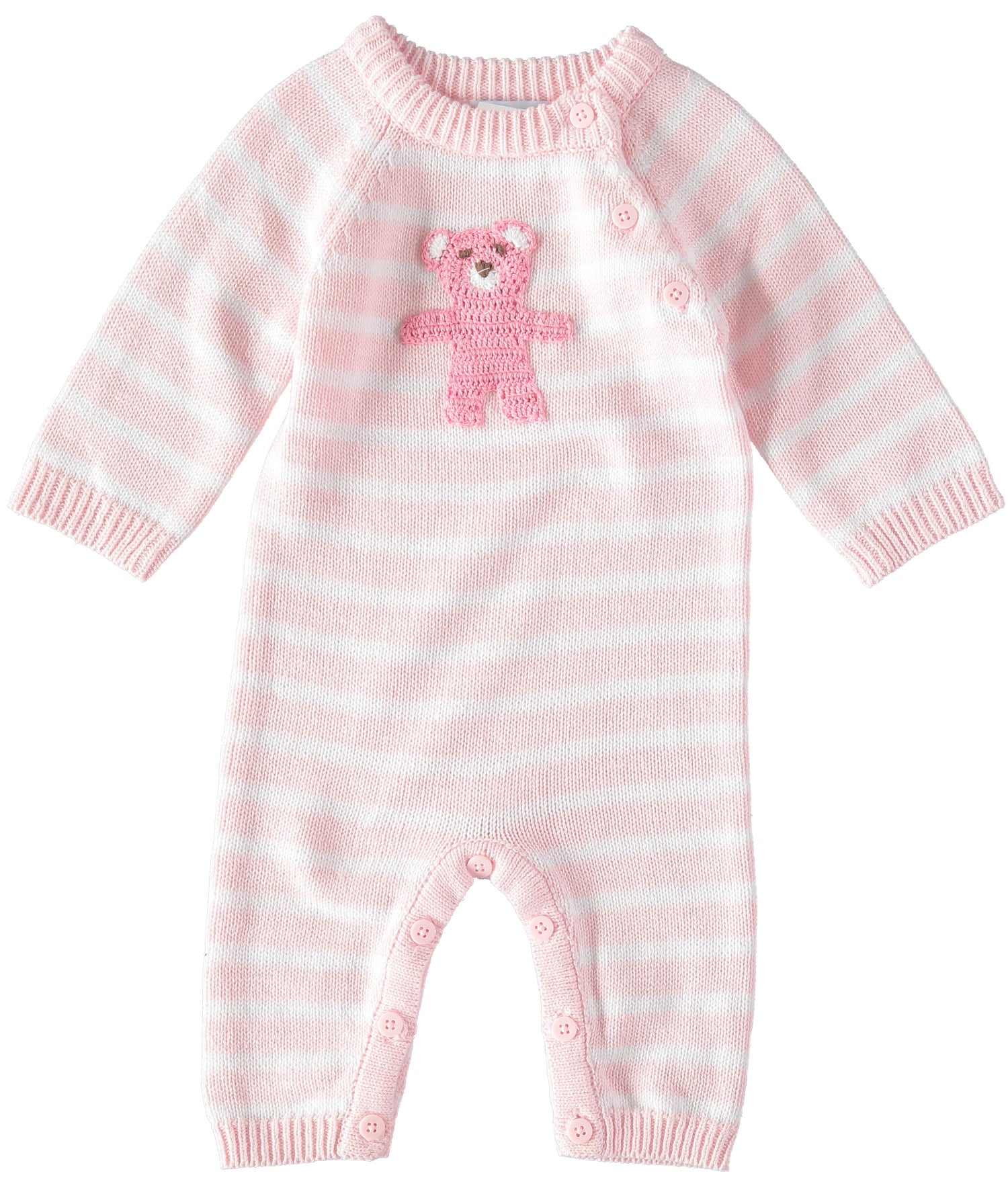 Baby Dove Bear Knit Coverall With Hat