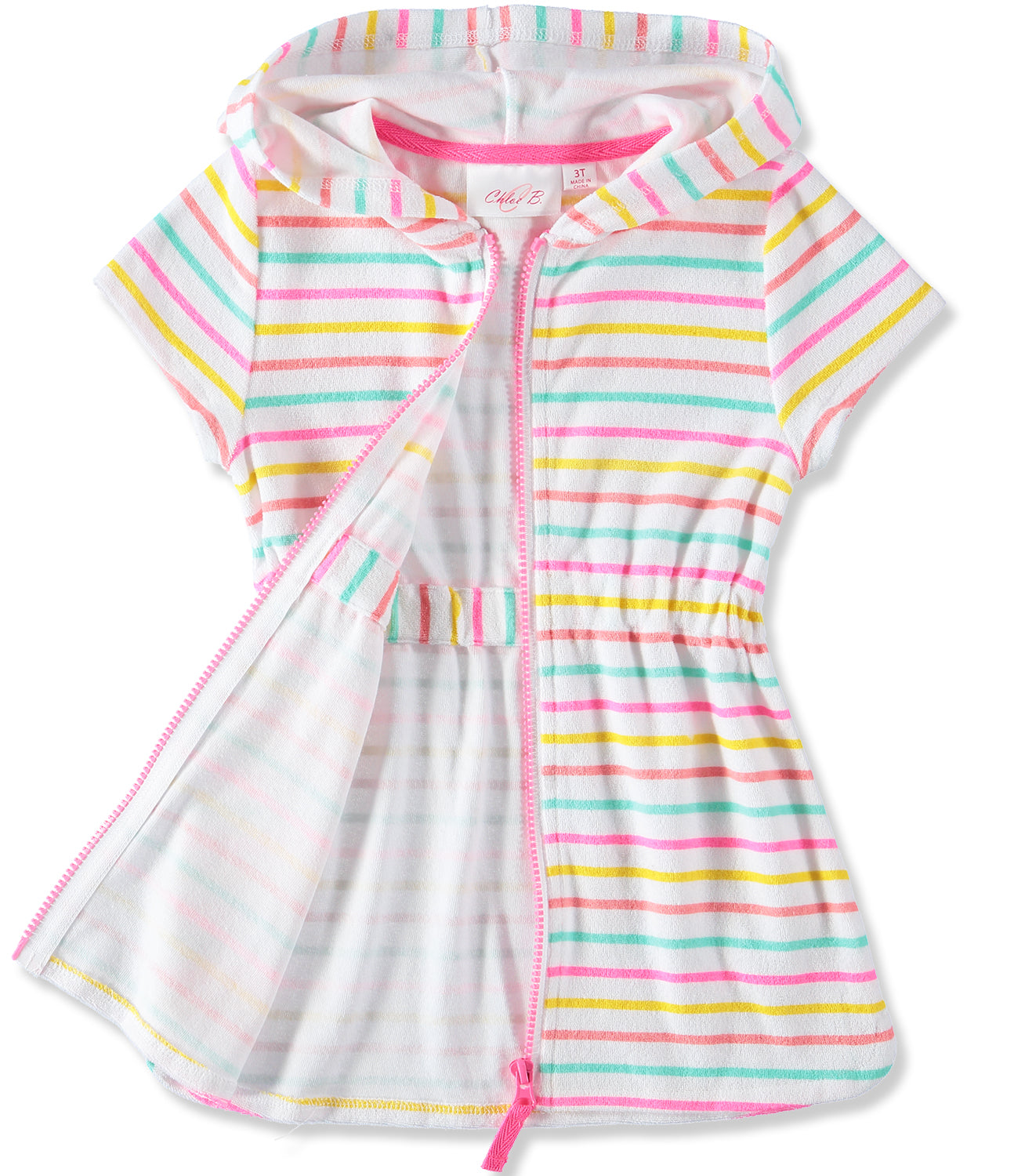 Cyndeelee Girls 2T-4T Terry Swimsuit Coverup