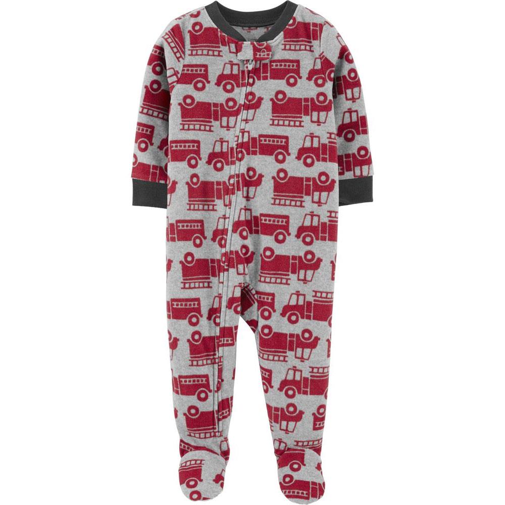 Carters Boys 12-24 Months Firetruck Microfleece Sleeper