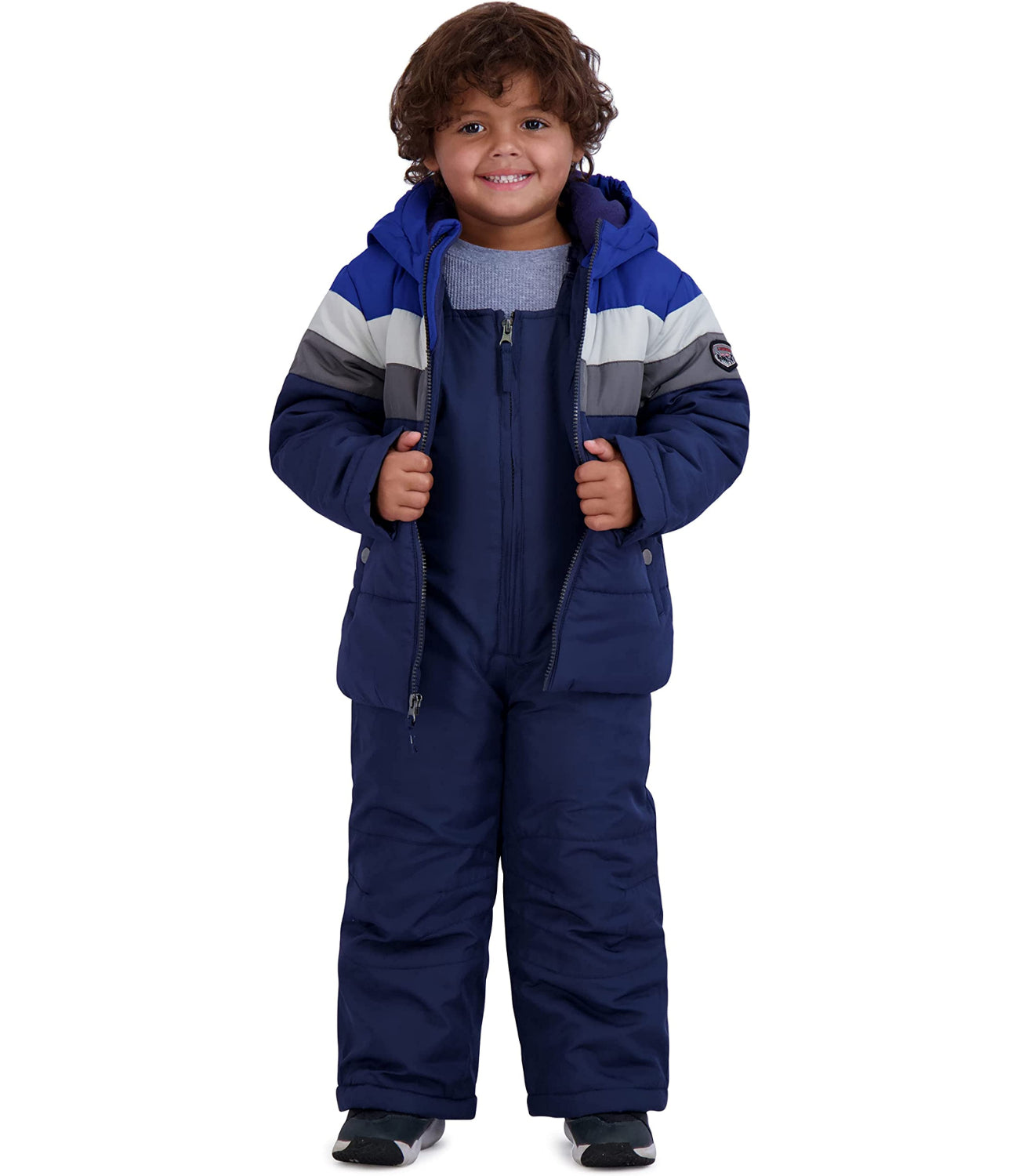 Rothschild Boys 4-7 Colorblock 2-Piece Snowsuit with Matching Hat