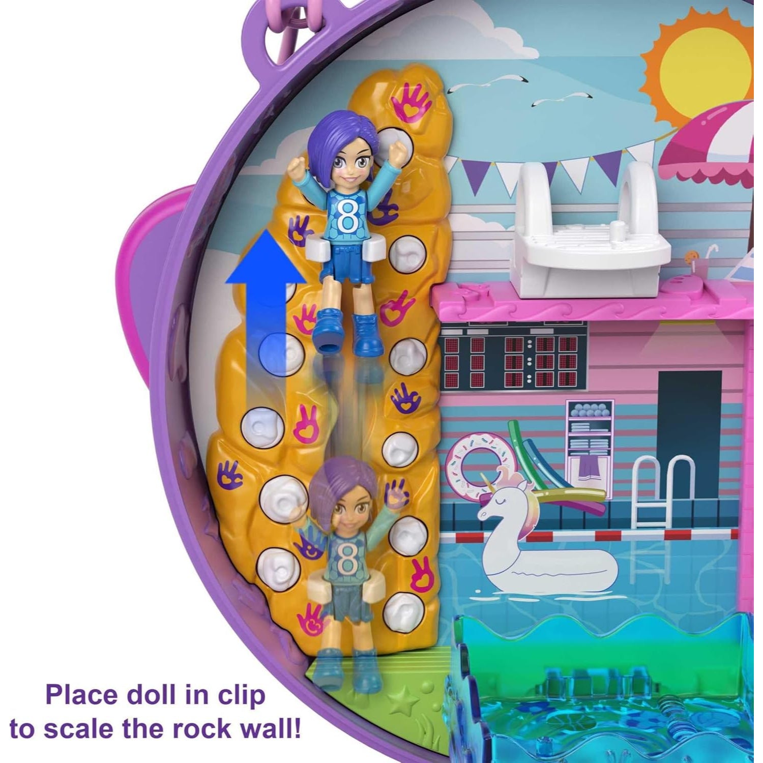 Mattel Polly Pocket Compact Playset, Soccer Squad with 2 Micro Dolls & Accessories