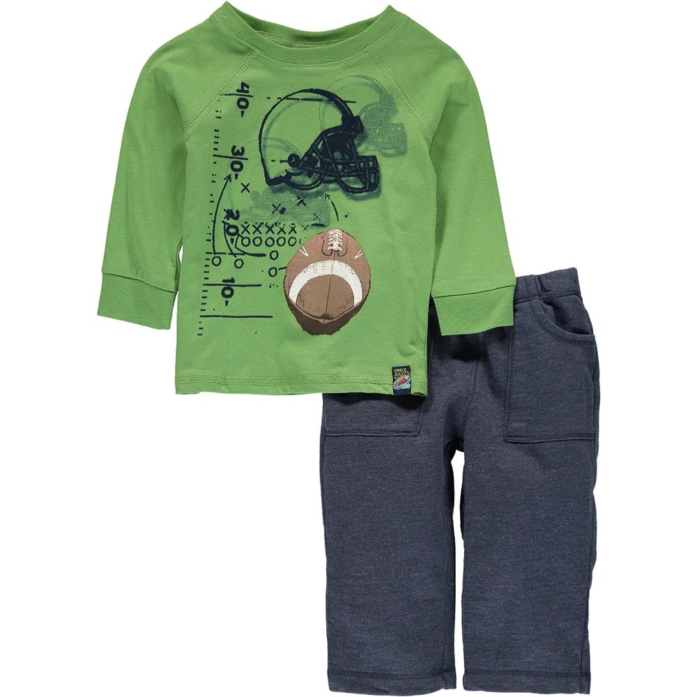 Charlie Rocket Wear Boys 12-24 Months Graphic Tee Pant Set