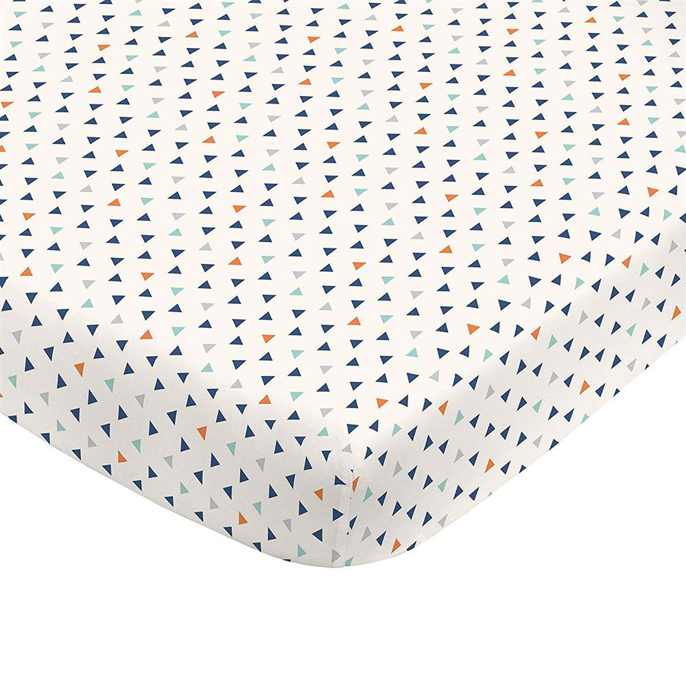 NoJo Aztec Triangles Fitted Crib Sheet