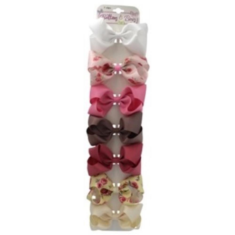 Buttons & Bows 7 Piece Bow Clip