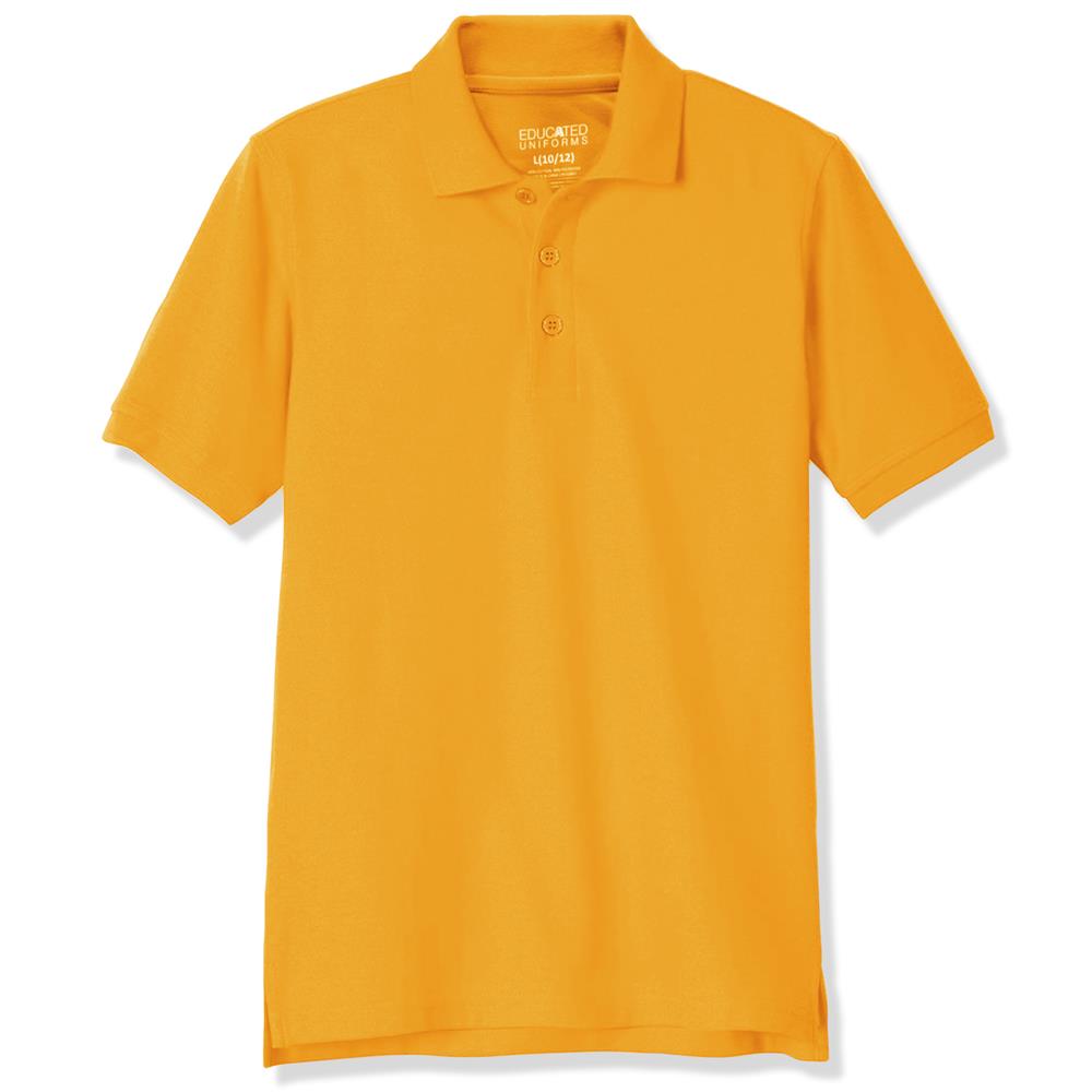 Educated Uniforms Boys 4-20 Short Sleeve Pique Polo Shirt