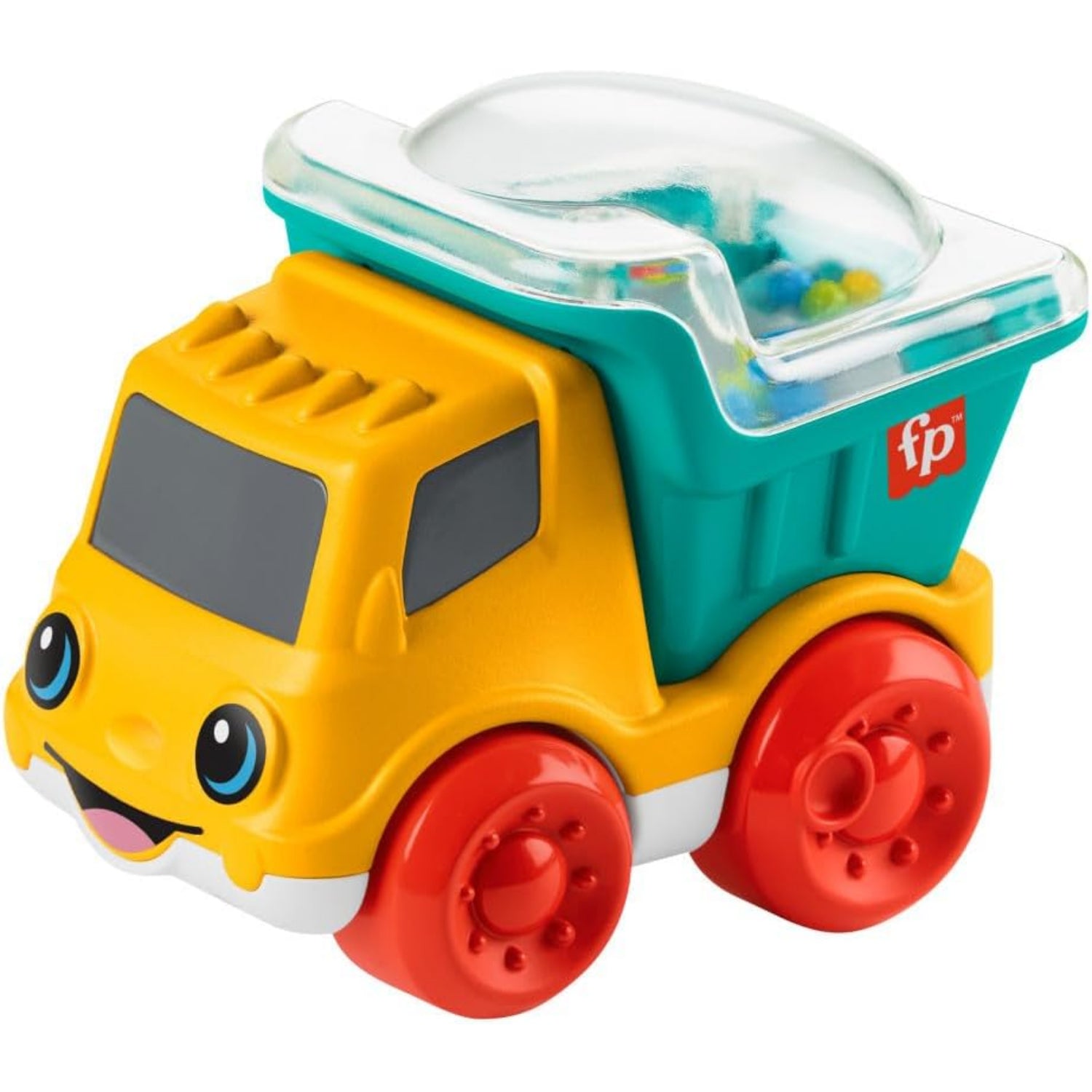 Fisher Price Poppity Pop Dump Truck Push-Along Toy Ball Popper Vehicle For Toddlers