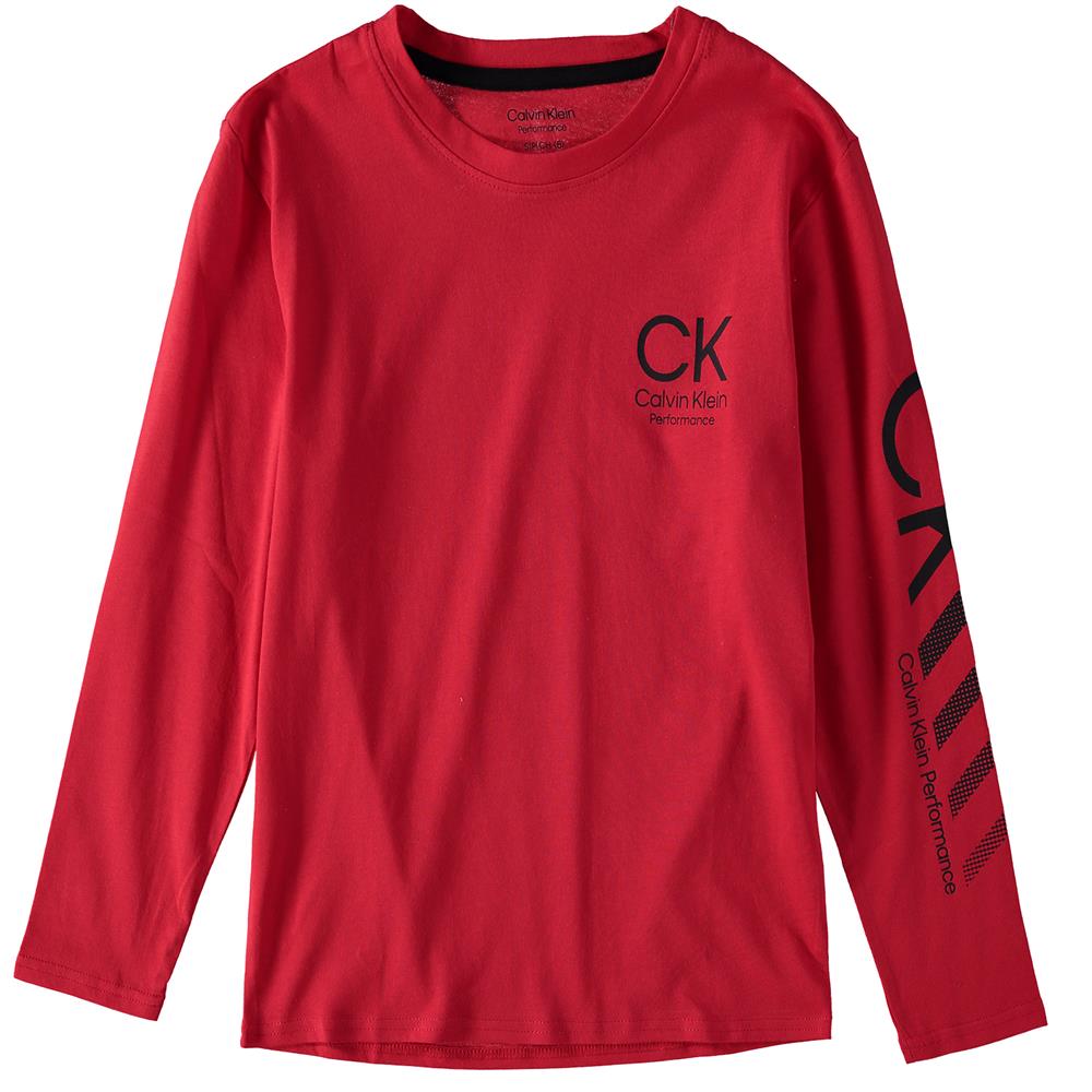 Calvin Klein Boys 8-20 Long Sleeve Logo T-Shirt