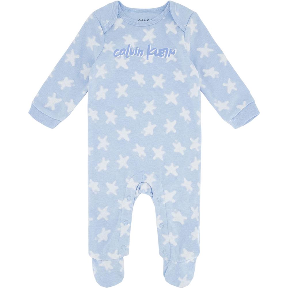 Calvin Klein Boys 0-9 Months Star Footed Sleep and Play Coverall