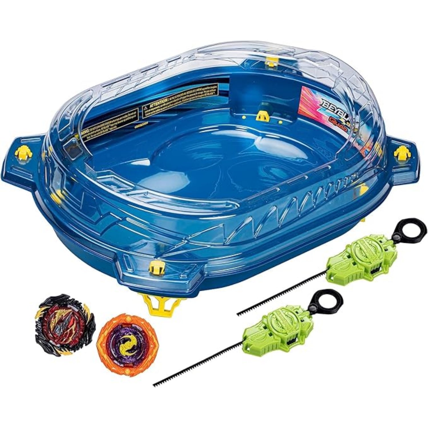 Hasbro BEYBLADE Burst QuadStrike Thunder Edge Battle Set, Battle Game Set with Beystadium, 2 Spinning Top Toys and 2 Launchers