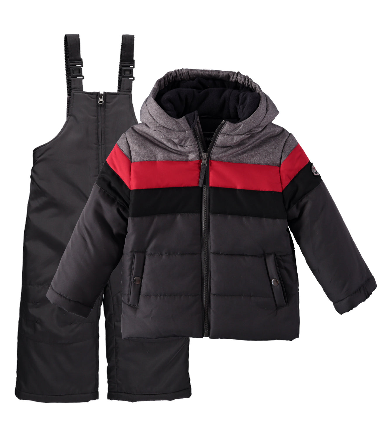 Rothschild Boys 4-7 Colorblock 2-Piece Snowsuit with Matching Hat