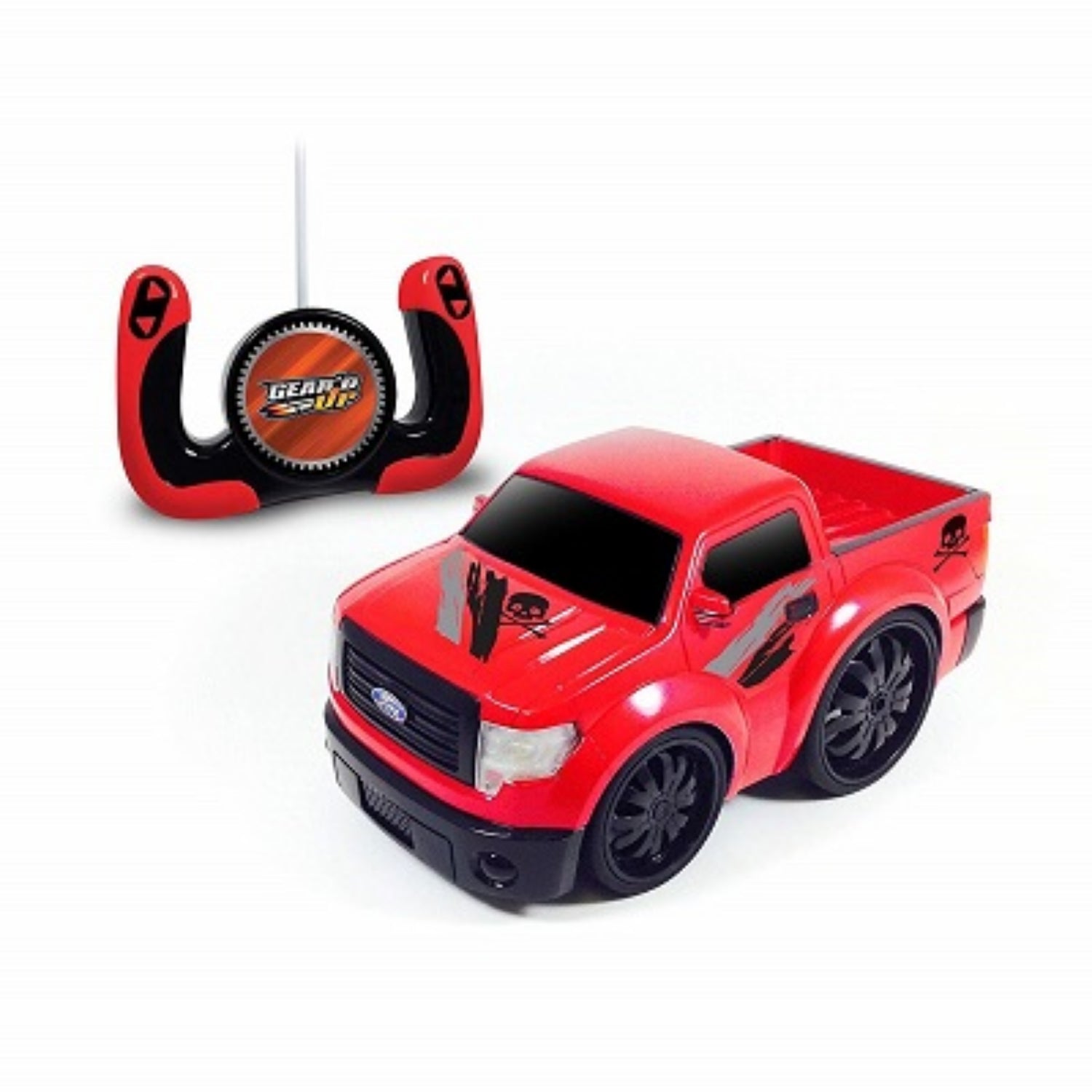 Jamn Gear'd Up 1:10 Scale Chunky Ford F-150 RC Vehicle, Red Truck - 3 Years and up