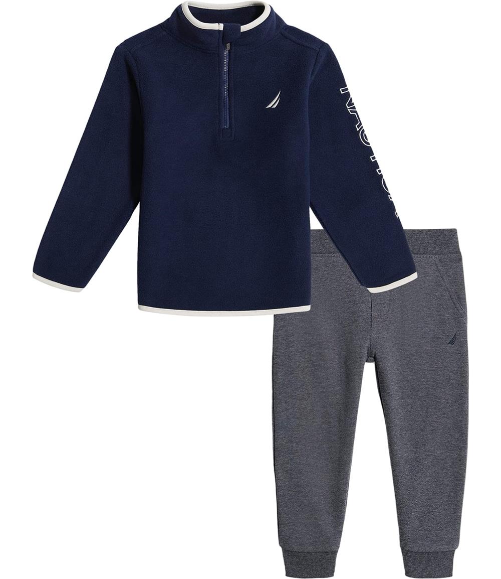 Nautica Boys 12-24 Months Zip Fleece Jogger Set