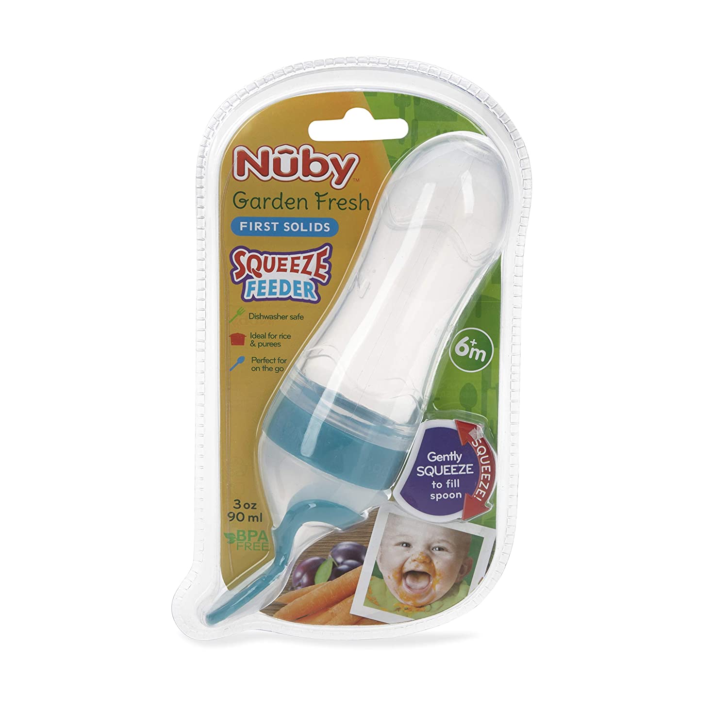 Nuby Garden Fresh Silicone Squeeze Feeder - 3 oz