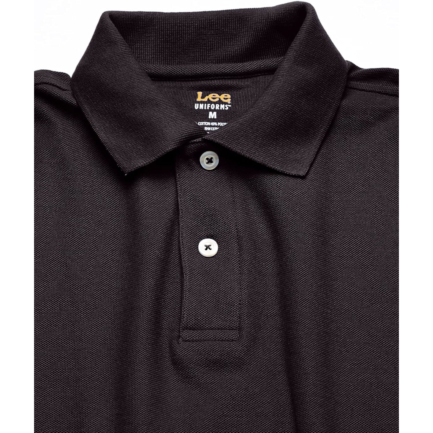 Lee Uniforms Mens Short-Sleeve Pique Polo